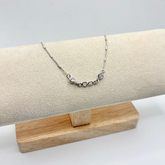 BR INFINITO FILO E DUE CUORI A CIPOLLINA