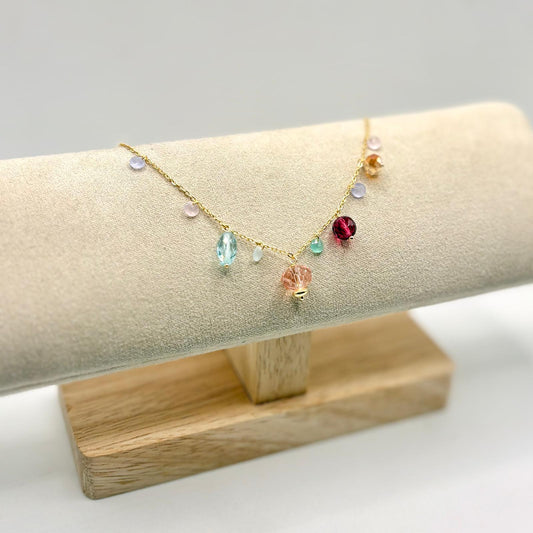 BR LUCCIOLE COLORATE E PIETRE PENDENTI