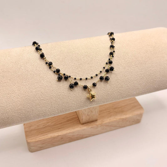 BR PERLINE NERE E CHARM STELLA BOMBATA