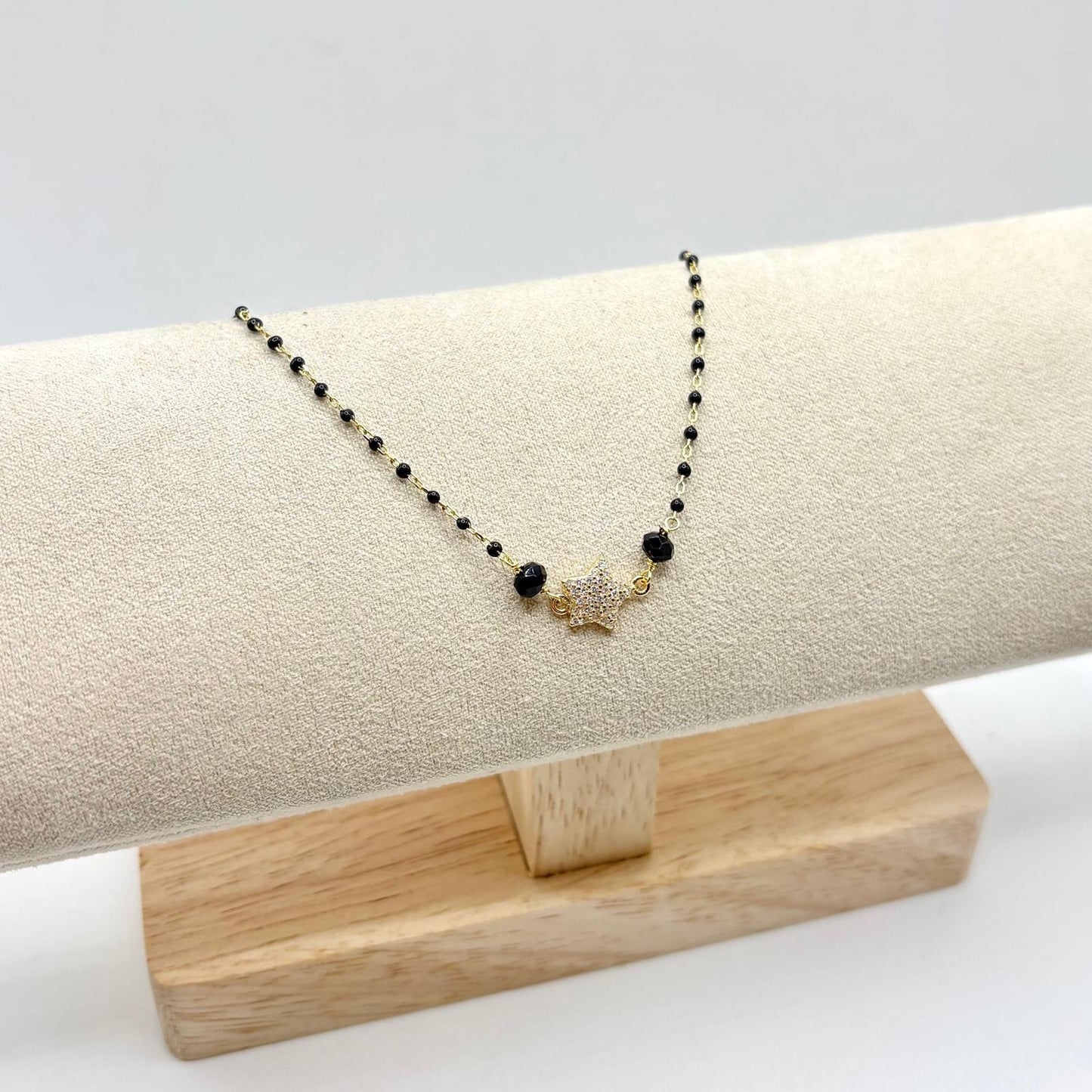 BR PERLINE NERE E STELLA ZIRCONI