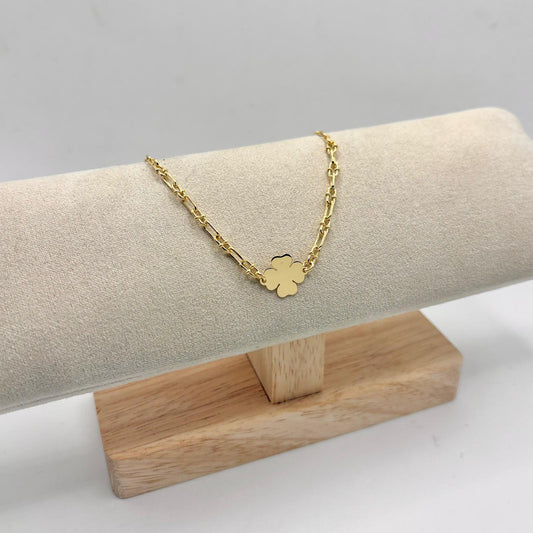 BR CATENA E QUADRIFOGLIO LISCIO