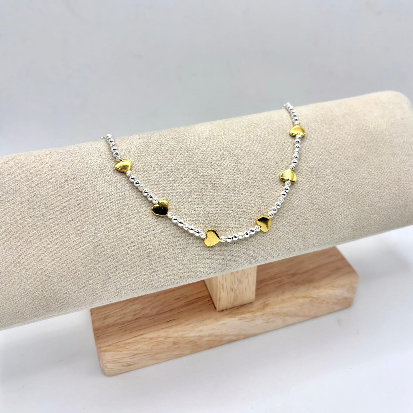 BR PALLINE E CUORI LISCI GIALLI