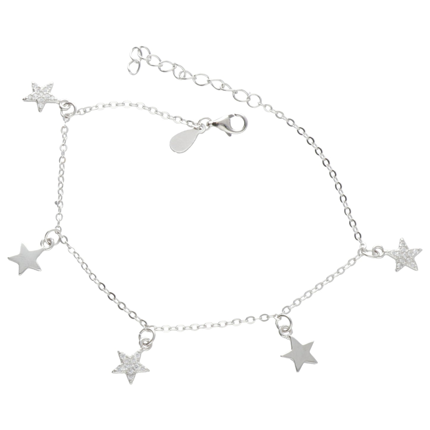 BR STELLE PENDENTI LISCIE E ZIRCONI