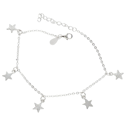 BR STELLE PENDENTI LISCIE E ZIRCONI