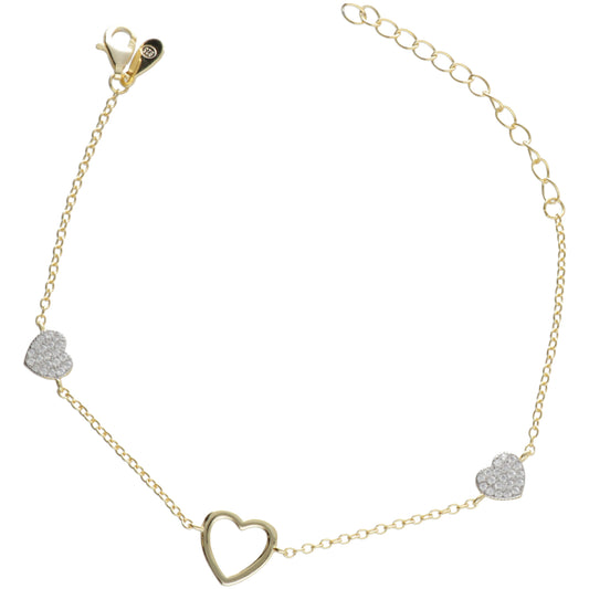 BR TRE CUORI FILO E ZIRCONI