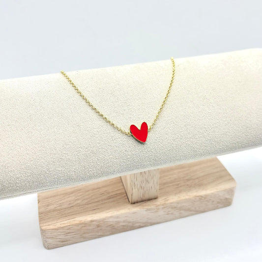 BR CUORE SMALTO ROSSO