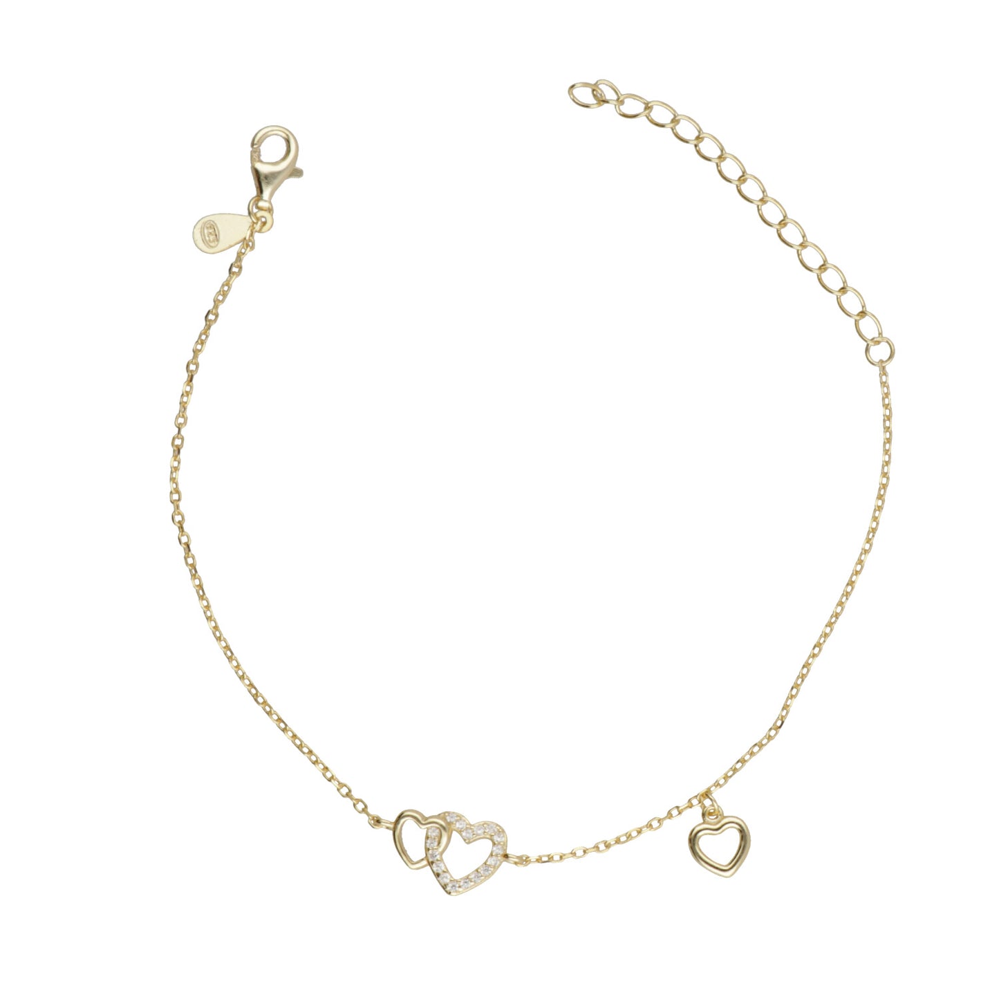 BR INTRECCIO CUORI LISCI E ZIRC