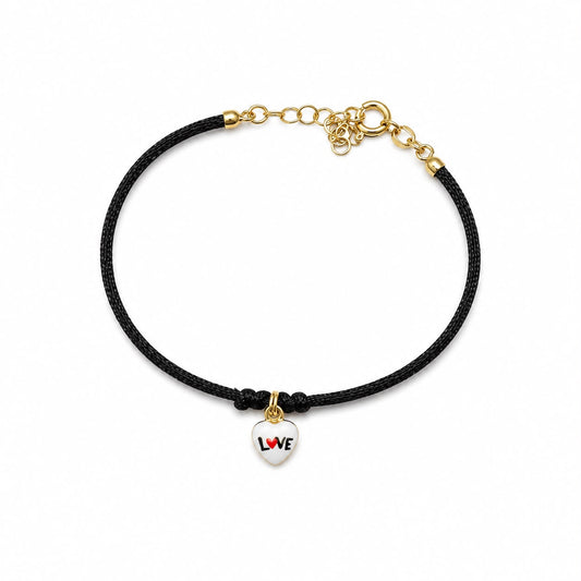 BR CORDINO CON CHARM CUORE SMALTO