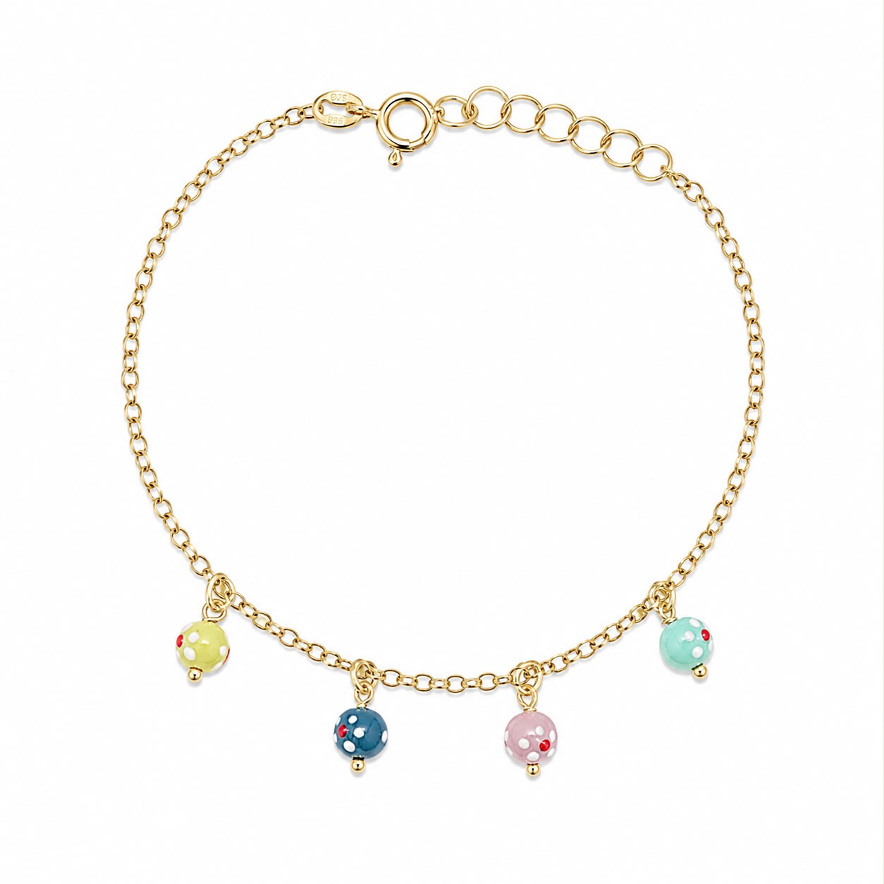 BR PERLINE COLORATE CON FIORI
