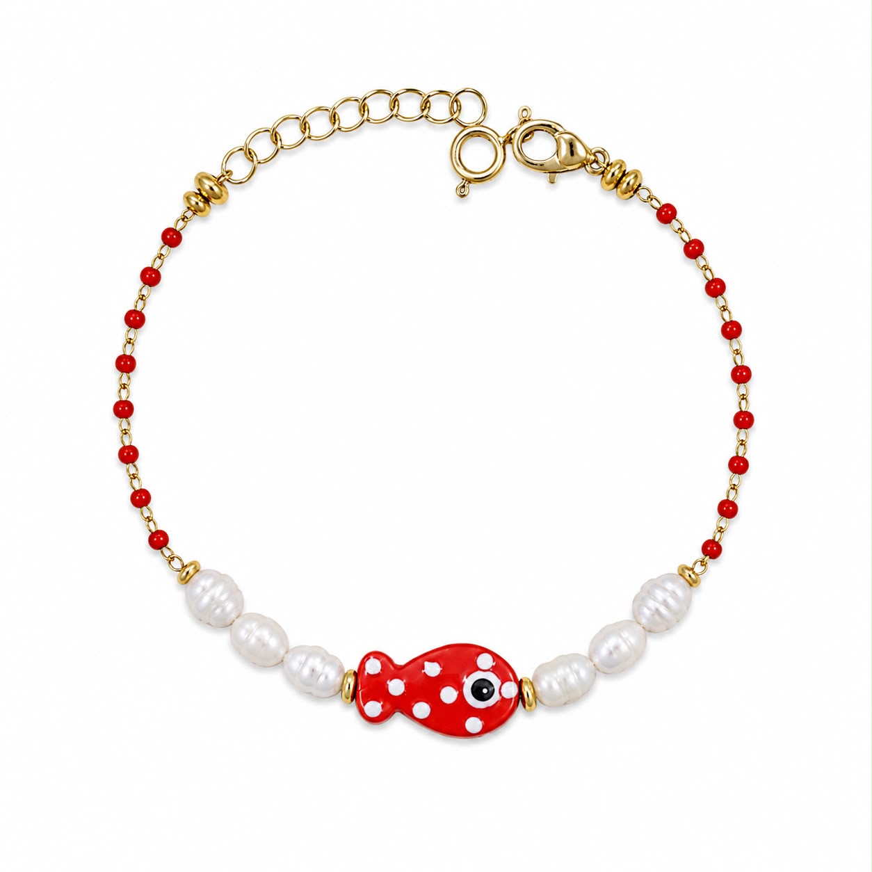 BR PERLINE ROSSE, PERLE E PESCE CERAMICA