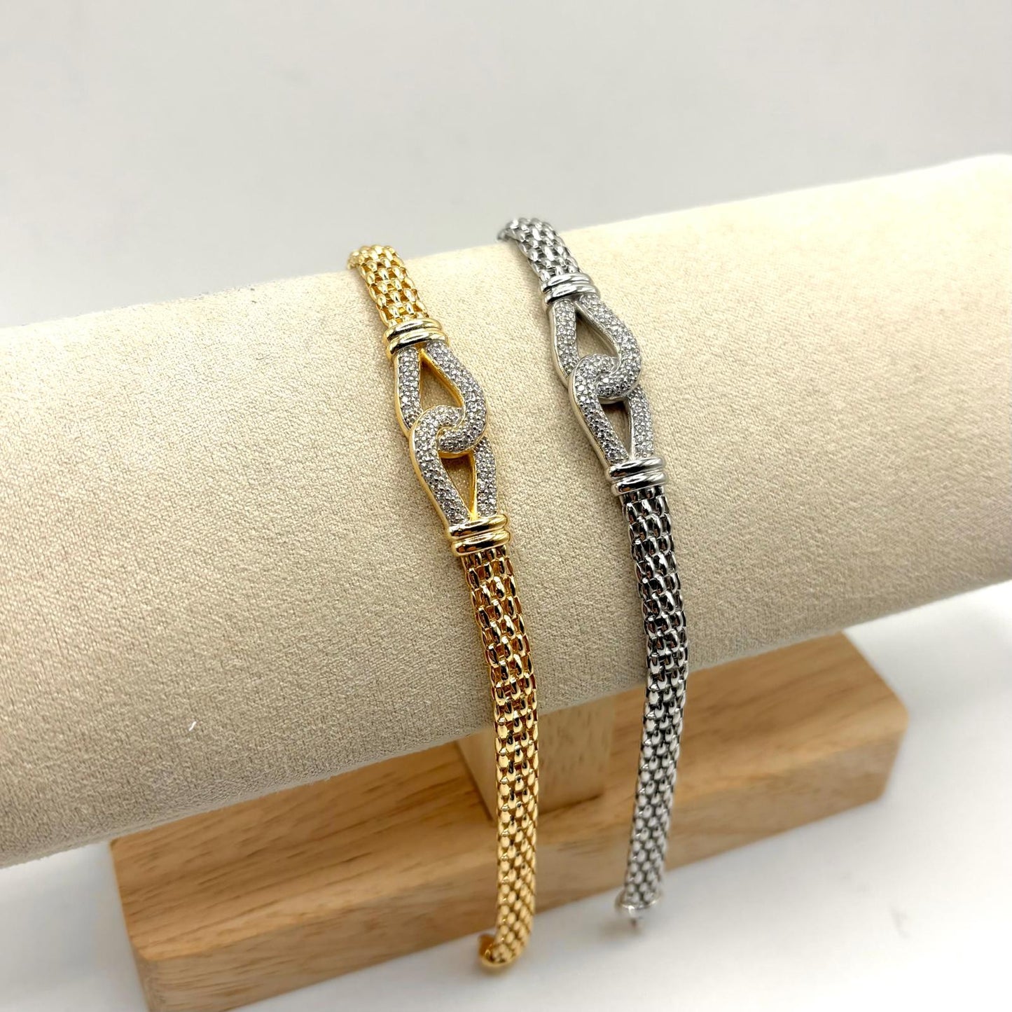 BR FOPE CON INTRECCIO DI ZIRCONI