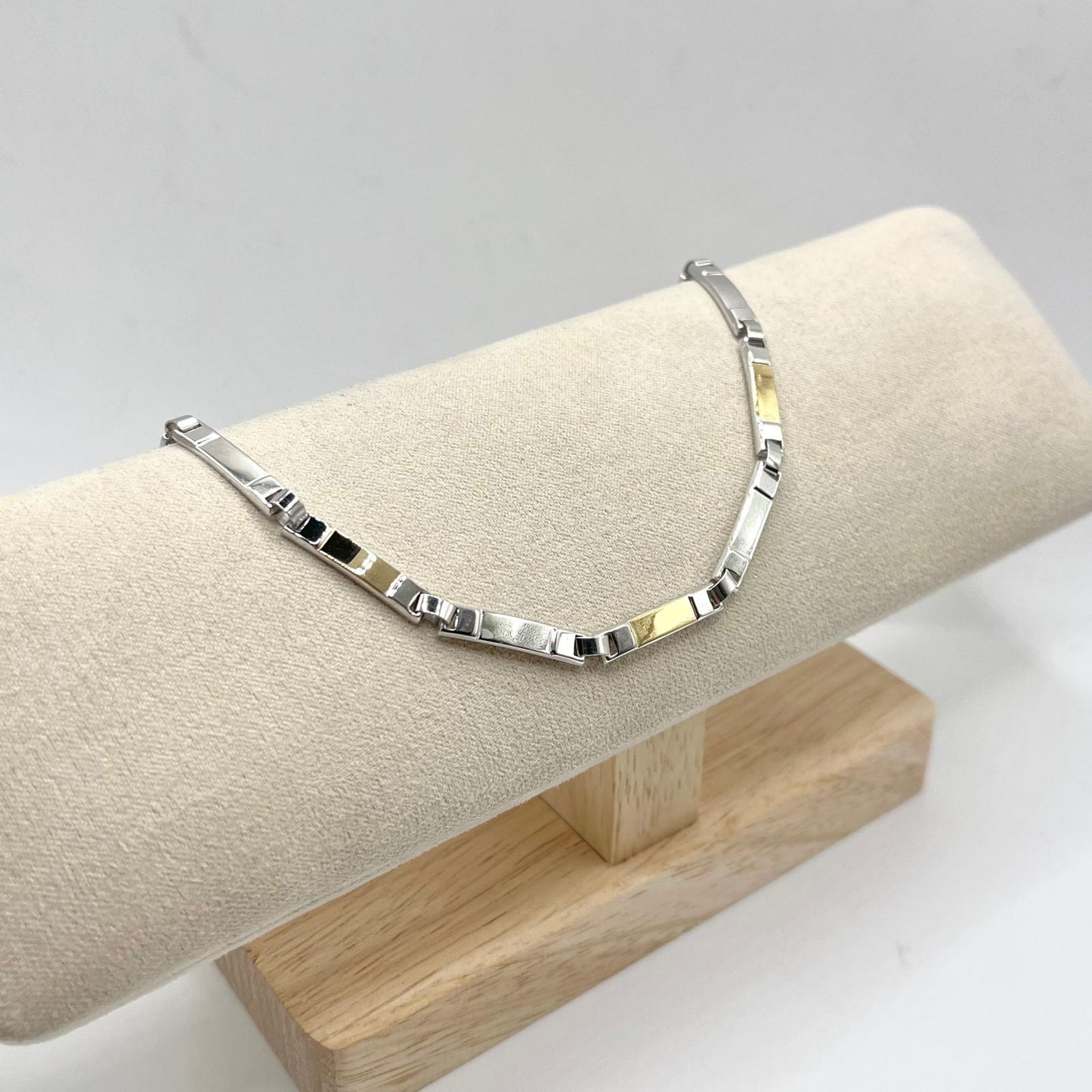 BR 7 TARGHETTE ARG CON INSERTI ORO 18KT