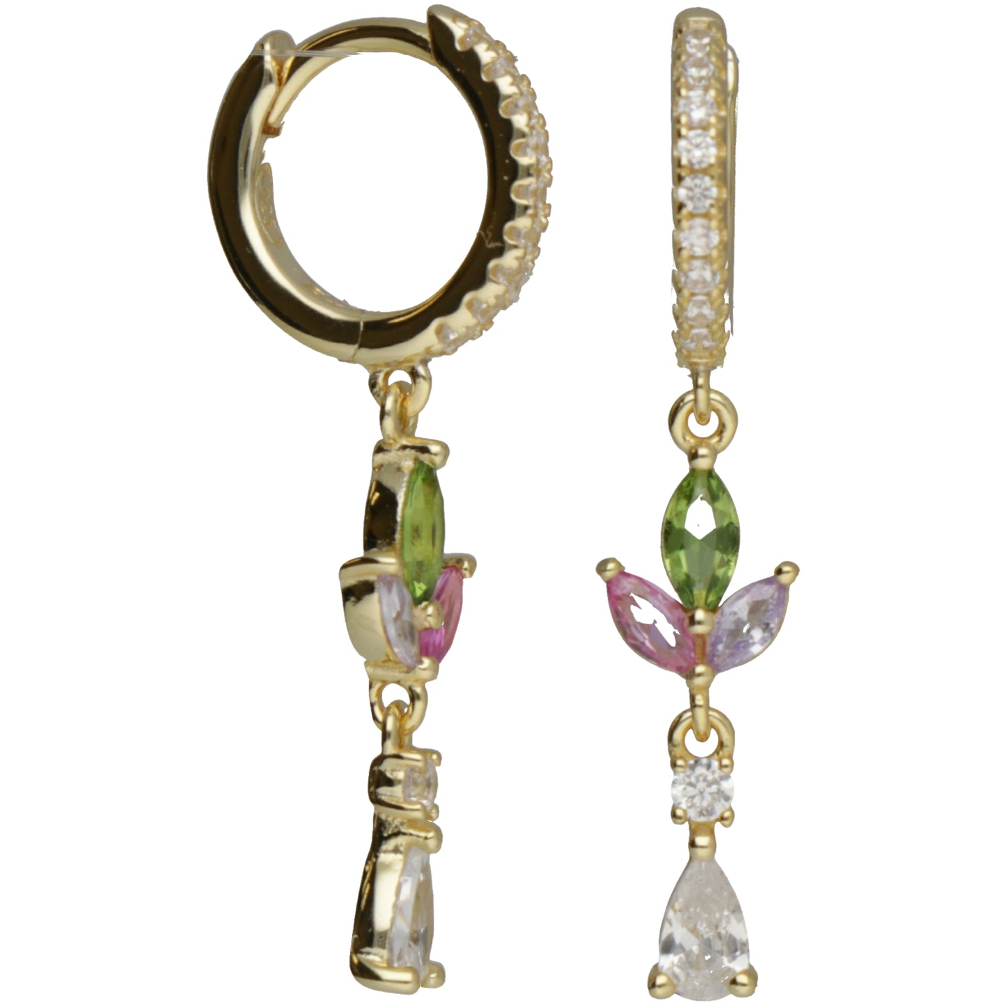 CAP ZIRC CON FIORE PENDENTE