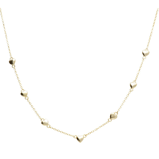 CL CHOKER CUORI LISCI 36+4 CM