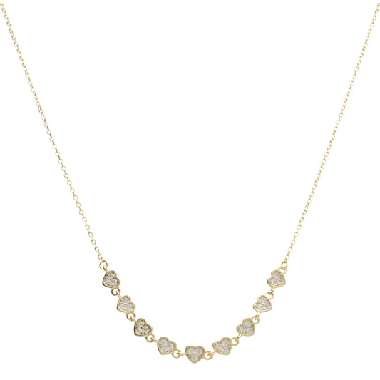 CL CHOKER CUORI CIPOLLINA 36+4 CM