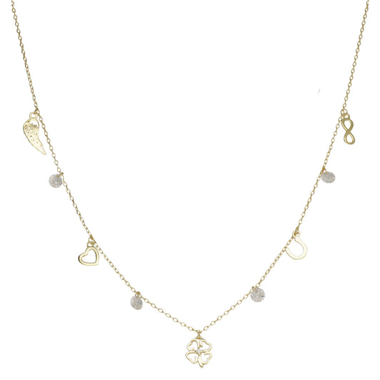 CL CHOKER SIMBOLI VARI A FILO 36+4 CM