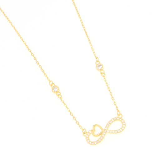 CL INFINITO ZIRC CON CUORE E DUE ZIRC