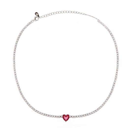 CL ZIRCONI E PIETRA CUORE COLORATA