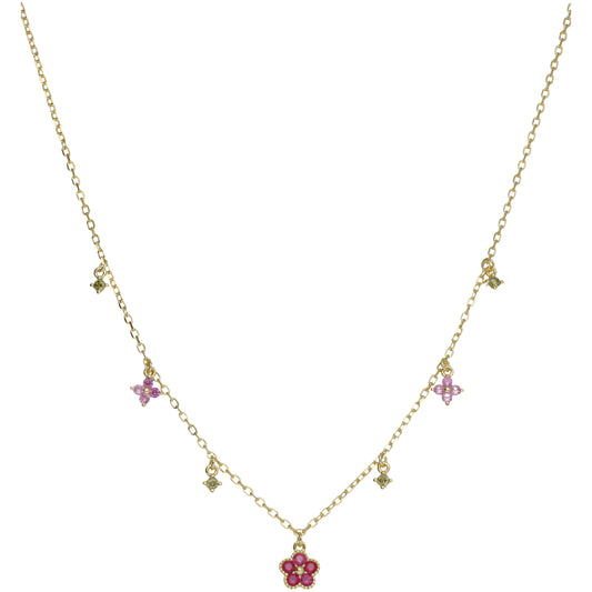 CL FIORI CON PIETRE COLORATE