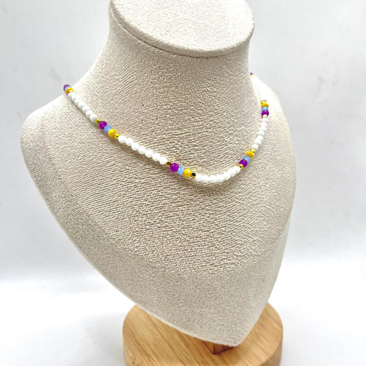 CL PERLINE BIANCHE E COLORATE + DADINI