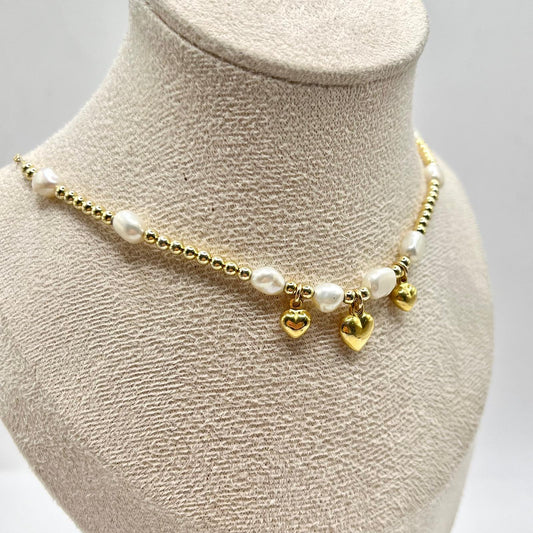 CL PERLE E CHARM CUORI PENDENTI