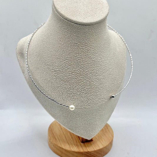 CL RIGIDA DIAMANTATA PALLINA E PERLA