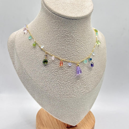 CL LUCCIOLE COLORATE E PIETRE PENDENTI