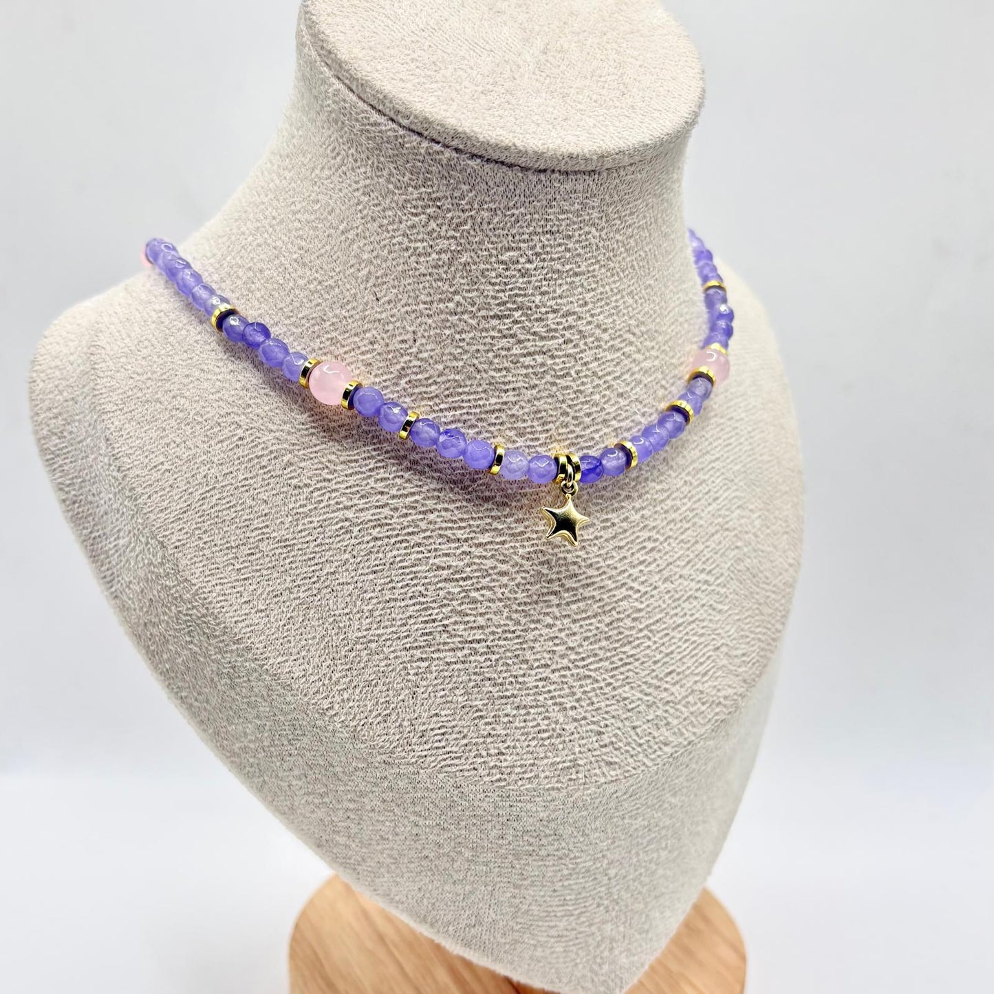 CL PERLINE VIOLA E CHARM STELLA BOMBATA