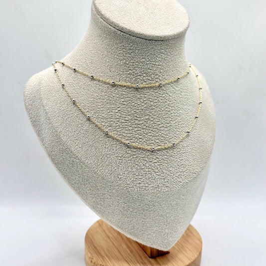 CL CON DUE FILI CON PALLINE BICOLORE