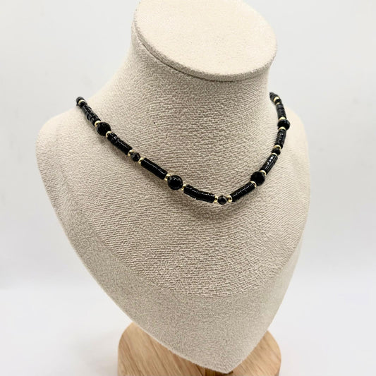 CL PALLINE NERE E RONDELLE  NERE