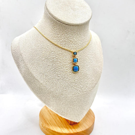 CL 3 PIETRE ROMBO PEND CON SMALTO BOMBATO