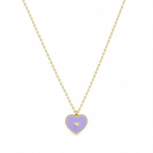 CL CUORE MADREPERLA VIOLA