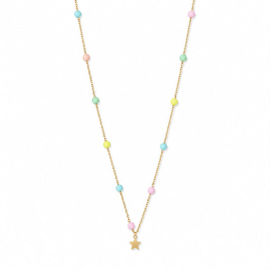 CL PERLINE COLORATE E STELLA LISCIA