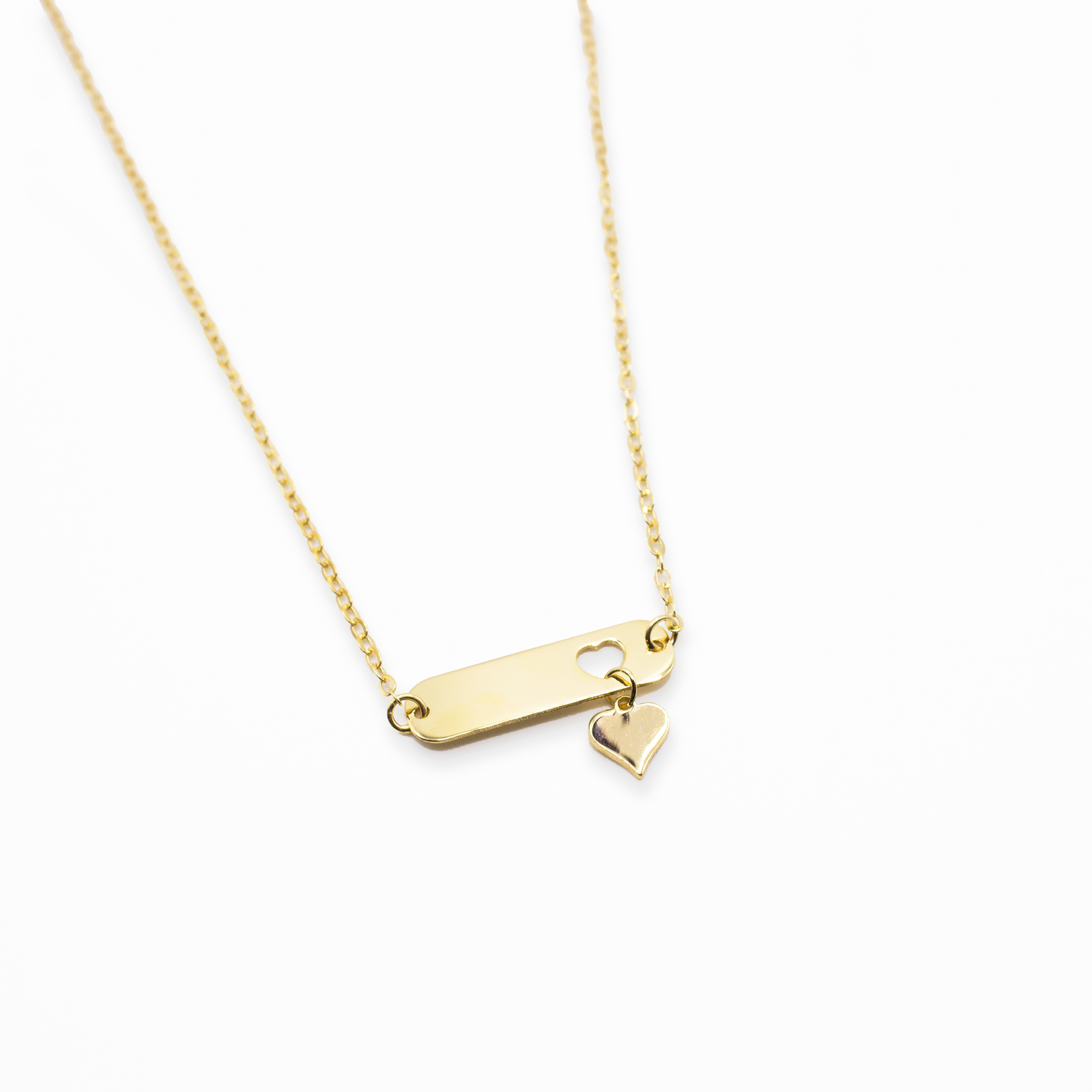 CL CON TARGA CENTR + CIONDOLO CUORE