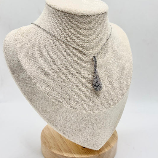 CL BRONZO PENDENTE GOCCIA ZIRCONI