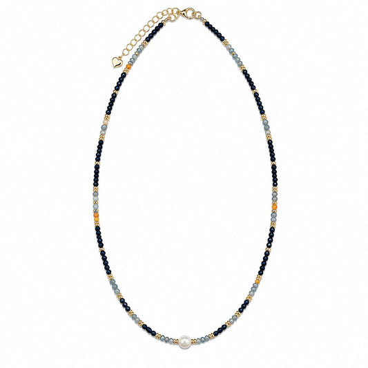 CL PERLINE TONI BLU E PERLA