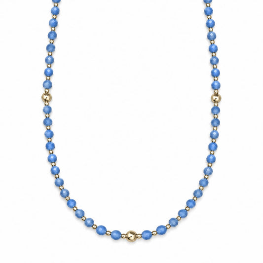 CL PERLINE AZZURRE E PALLINE LISCE