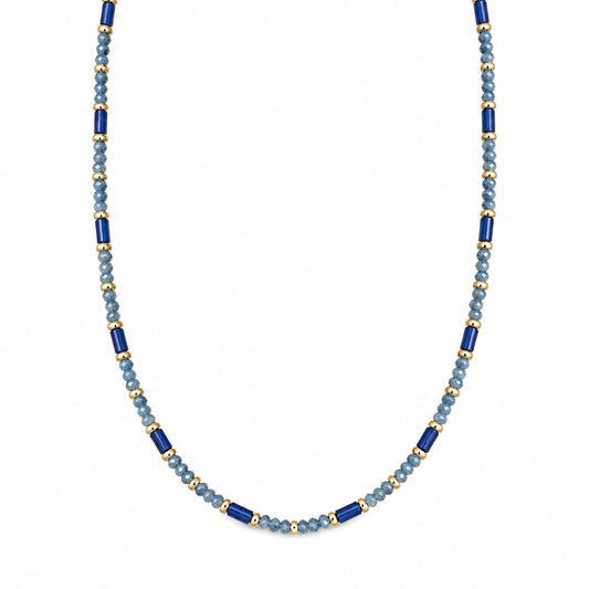 CL PERLINE E BARRETTE TONI BLU