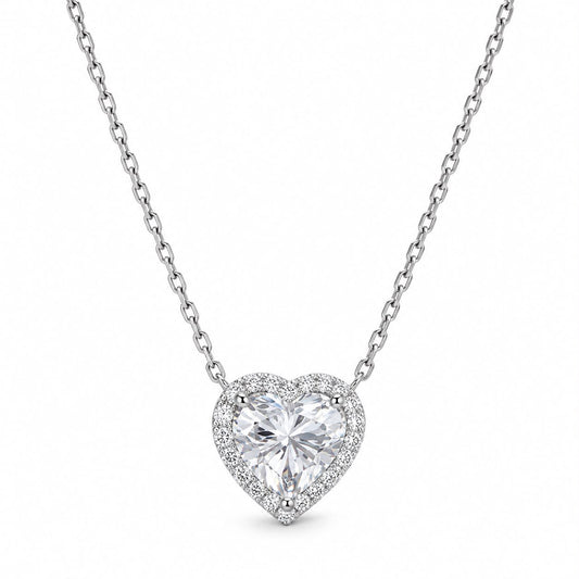 CL MOISSANITE PIETRA CUORE E ZIRCONI 8MM
