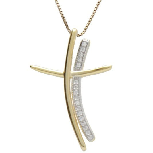 CN DOPPIA CROCE LISCIA E ZIRC