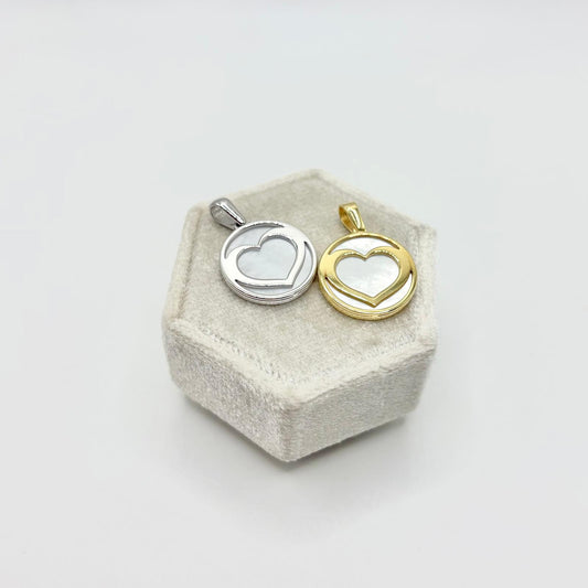 CN TONDO MADREPERLA E CUORE