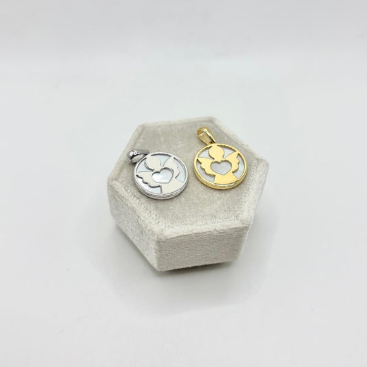 CN TONDO MADREPERLA E ANGELO