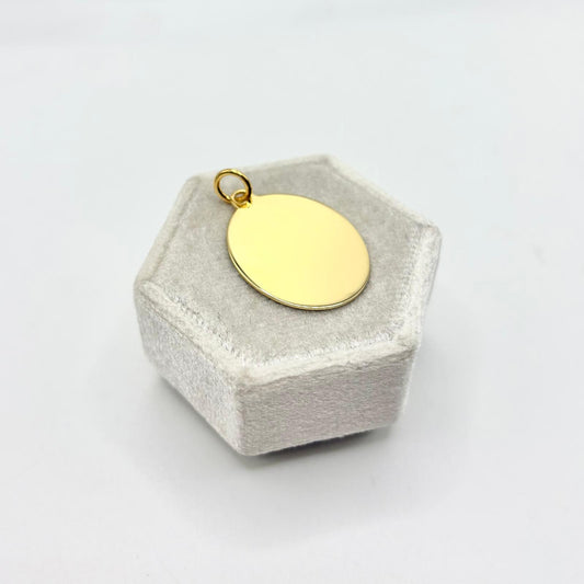 CN TARGA OVALE LISCIA 2X2,5 CM