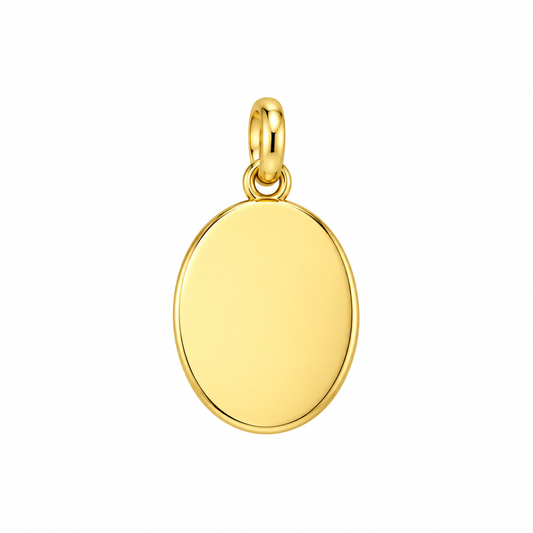 CN TARGA OVALE LISCIA 2X2,5 CM