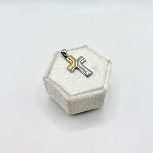 CN CROCE CON INSERTO ORO 18KT 2X1,5