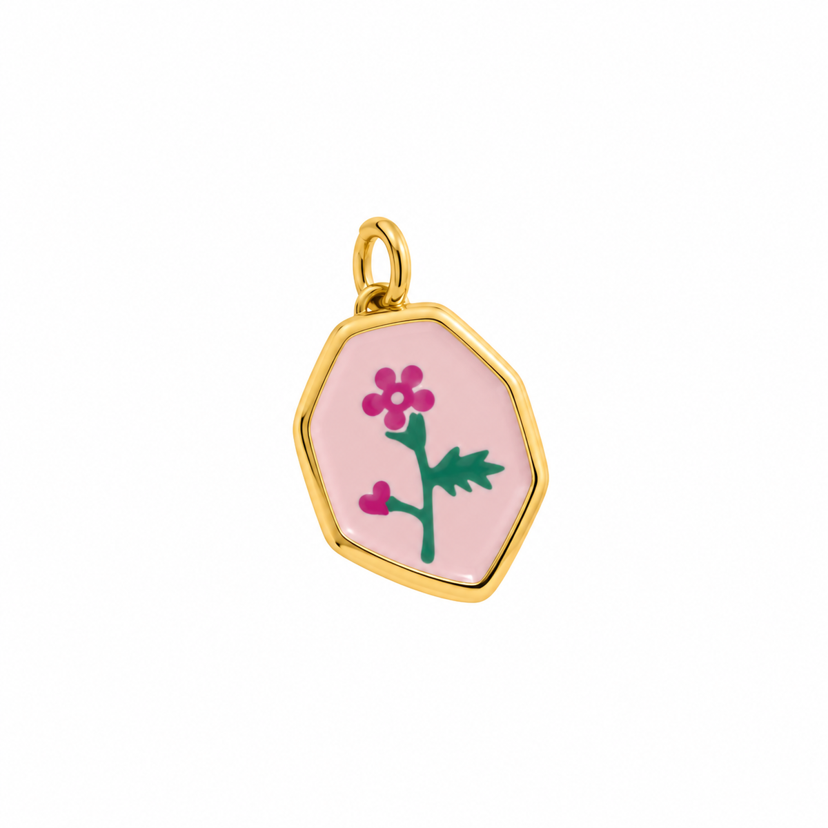 CN OVALE FIORI E SMALTO ROSA