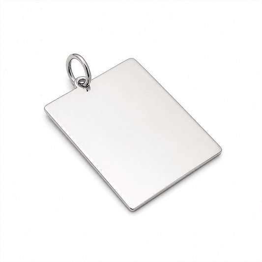 CN TARGA RETTANGOLARE LISCIA 4X3 CM