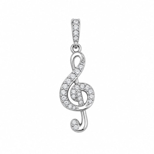 CN CHIAVE DI VIOLINO ZIRCONI
