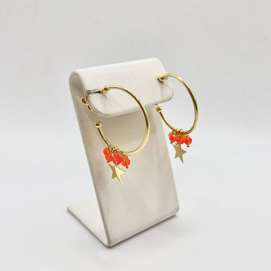 COR CON PERLINE PENDENTI E STELLA