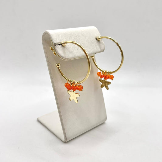 COR CON PERLINE PENDENTI E STELLA MARINA